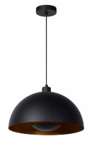 Pendelleuchte Metall Schwarz Gold E27 Ø40 cm...