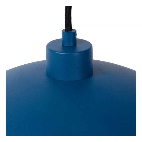 Pendelleuchte Metall Blau Gold E27 Ø40 cm Industrial