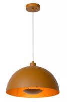Hängelampe Metall Ockergelb Gold E27 Ø40 cm...