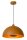 Hängelampe Metall Ockergelb Gold E27 Ø40 cm Industrie