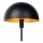 Schwarze Tischlampe Metall indirekt E14 40 cm Industrie