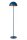 Blaue Stehleuchte Metall Industrial E27 160 cm indirekt