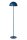 Blaue Stehleuchte Metall Industrial E27 160 cm indirekt