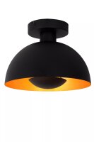 Deckenleuchte Industrial Metall Schwarz Ø25 cm...