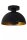 Deckenleuchte Industrial Metall Schwarz Ø25 cm rund E27