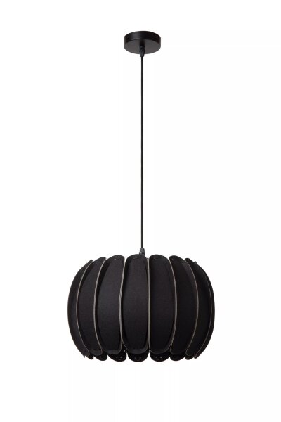 Hängelampe blendarm Filz Schwarz E27 rund Ø30 cm Modern