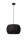 Hängelampe blendarm Filz Schwarz E27 rund Ø30 cm Modern