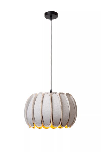 Hängelampe blendarm Filz Grau E27 rund Ø30 cm Modern