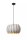 Hängelampe blendarm Filz Grau E27 rund Ø30 cm Modern