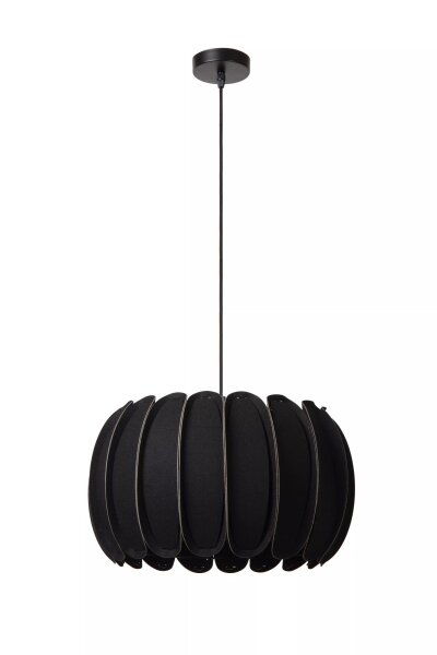 Hängelampe blendarm Filz Schwarz E27 rund Ø40 cm Modern