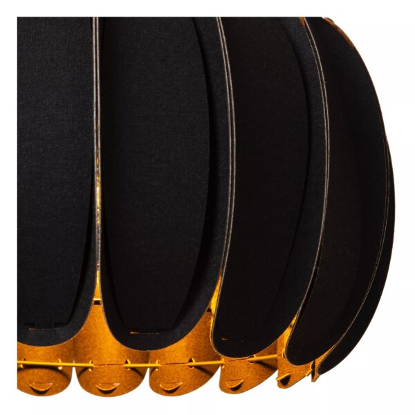 Hängelampe blendarm Filz Schwarz E27 rund Ø40 cm Modern