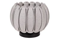 Tischleuchte blendarm Filz Grau E27 19,5 cm Modern