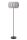 Stehleuchte blendarm Filz Grau E27 156 cm gemütlich