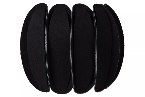 Wandlampe blendarm Filz Schwarz E27 T:15 cm wohnlich