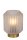 Gemütliche Tischleuchte Glasschirm Weiß Gold E14 17 cm