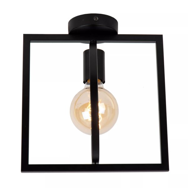 Deckenlampe Retro Metall Schwarz E27 L:28 cm beweglich