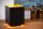 Stilvolle Tischlampe Metall Schwarz Gold B:12 cm E14