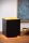 Stilvolle Tischlampe Metall Schwarz Gold B:12 cm E14