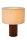 Natürliche Tischlampe Holz Stoff E27 31,5 cm gemütlich