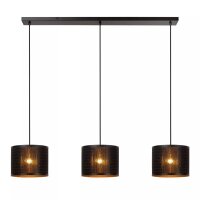 Pendelleuchte Modern Bambus 3-flammig E27 130 cm lang