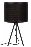 Tischleuchte Tripod Modern Bambus wohnlich E27 45 cm