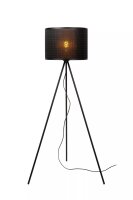 Stehleuchte Tripod Modern Bambus wohnlich E27 142 cm