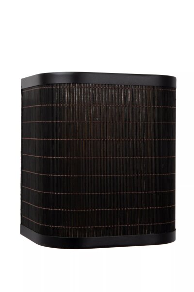 Natürliche Wandlampe Bambus Metall Natur H:20 cm E27