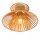 Deckenlampe Papier Natur Gold E27 L:32 cm blendarm