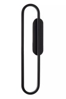 LED Wandleuchte indirekt Metall Schwarz H:60 cm 2700 K