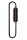 LED Wandleuchte indirekt Metall Schwarz H:60 cm 2700 K