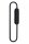 LED Wandleuchte indirekt Metall Schwarz H:60 cm 2700 K