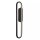 LED Wandleuchte indirekt Metall Schwarz H:60 cm 2700 K