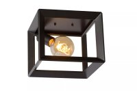 Deckenleuchte Metall Anthrazit L:25 cm E27 Retro Design