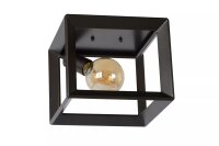 Deckenleuchte Metall Anthrazit L:25 cm E27 Retro Design