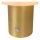 Dimmbare Tischlampe Glas Metall Weiß Gold E14 21 cm