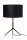 Tripod Tischleuchte Stoff Metall Schwarz E27 48 cm hoch
