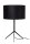 Tripod Tischleuchte Stoff Metall Schwarz E27 48 cm hoch