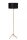 Tripod Stehleuchte Stoff Metall Schwarz Gold E27 147 cm