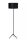 Tripod Stehleuchte Stoff Metall Schwarz E27 147 cm hoch