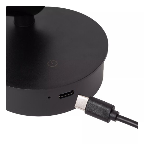 LED Akku Wandspot Schwarz magnetisch 120 lm 2700-4000 K
