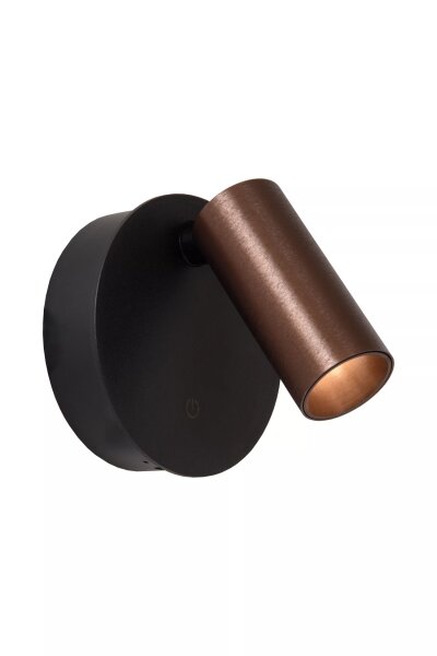 LED Akku Wandspot Schwarz Kaffeebraun 2 W 2700-4000 K