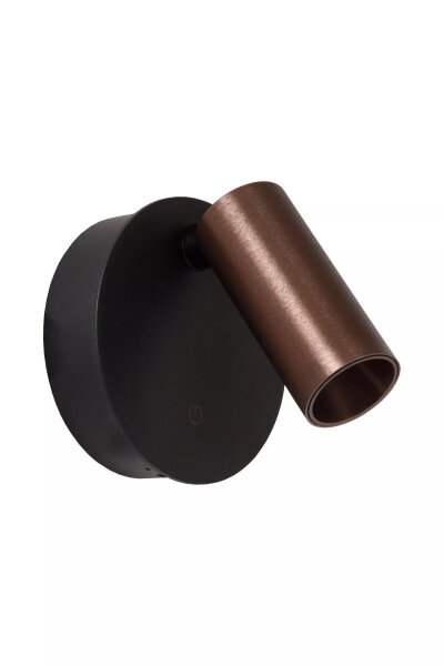 LED Akku Wandspot Schwarz Kaffeebraun 2 W 2700-4000 K