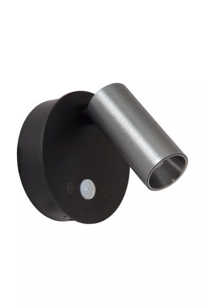 LED Akku Wandstrahler Sensor Grau Schwarz 2700-4000 K