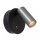 LED Akku Wandstrahler Sensor Grau Schwarz 2700-4000 K