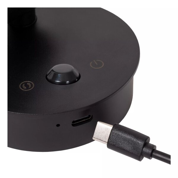 LED Akku Wandstrahler Sensor Schwarz 120 lm 2700-4000 K