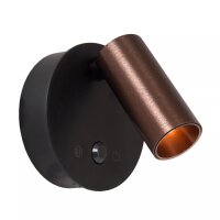 LED Akku Spot Sensor Kaffeebraun Schwarz 2700-4000 K