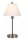 Touch Tischleuchte dimmbar Glas Metall Weiß Chrom 42 cm