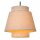 Hängelampe Stoff Beige Schwarz 3-flammig E27 B:76 cm