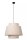 Stoff Hängelampe Beige gemütlich E27 Ø60 cm blendarm