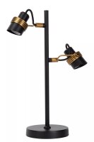Flexible Tischlampe Industrial Gold Schwarz 45 cm GU10